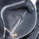 CELINE Shoulder Bag Leather Black Gold Auth mr2877-22