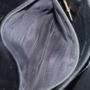 CELINE Shoulder Bag Leather Black Gold Auth mr2877-12
