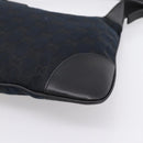 GUCCI GG Canvas Jackie Sherry Line Hand Bag Black Silver 001 4057 Auth mr2879A-15