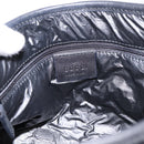 GUCCI GG Canvas Jackie Sherry Line Hand Bag Black Silver 001 4057 Auth mr2879A-10