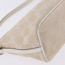 GUCCI GG Canvas Accessory Pouch Beige Gold 039 1103 2123 Auth mr2881-9