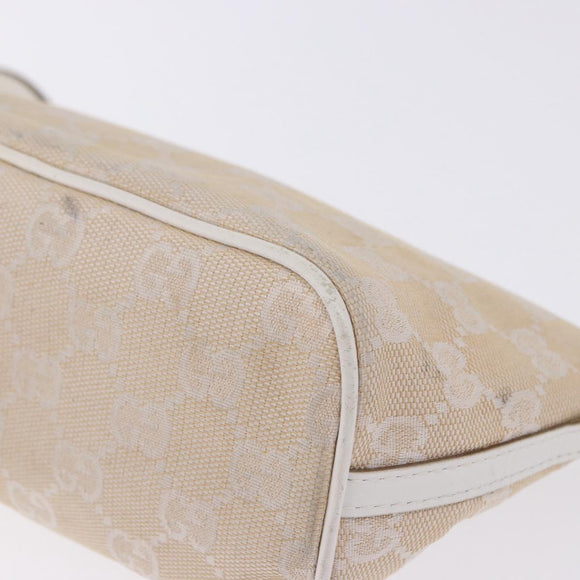 GUCCI GG Canvas Accessory Pouch Beige Gold 039 1103 2123 Auth mr2881