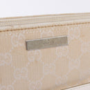 GUCCI GG Canvas Accessory Pouch Beige Gold 039 1103 2123 Auth mr2881-18