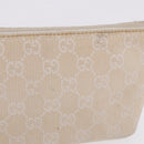 GUCCI GG Canvas Accessory Pouch Beige Gold 039 1103 2123 Auth mr2881-3