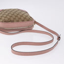 GUCCI GG Canvas Shoulder Bag Beige Gold 449413 Auth mr2883-10