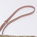 GUCCI GG Canvas Shoulder Bag Beige Gold 449413 Auth mr2883-14