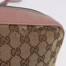 GUCCI GG Canvas Shoulder Bag Beige Gold 449413 Auth mr2883-2