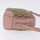 GUCCI GG Canvas Shoulder Bag Beige Gold 449413 Auth mr2883-5