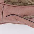 GUCCI GG Canvas Shoulder Bag Beige Gold 449413 Auth mr2883-6