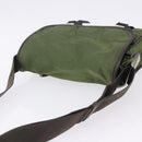 PRADA Shoulder Bag Nylon Khaki Silver Auth mr2884-15