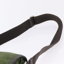 PRADA Shoulder Bag Nylon Khaki Silver Auth mr2884-16