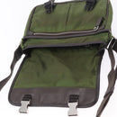 PRADA Shoulder Bag Nylon Khaki Silver Auth mr2884-27
