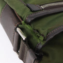PRADA Shoulder Bag Nylon Khaki Silver Auth mr2884-29