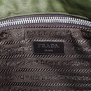 PRADA Shoulder Bag Nylon Khaki Silver Auth mr2884-30