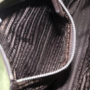 PRADA Shoulder Bag Nylon Khaki Silver Auth mr2884-34