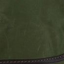 PRADA Shoulder Bag Nylon Khaki Silver Auth mr2884-3