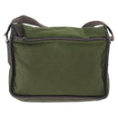 PRADA Shoulder Bag Nylon Khaki Silver Auth mr2884-4