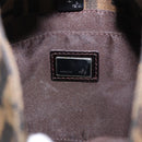 FENDI Zucca Canvas Hand Bag Black Brown Auth mr2886A-20