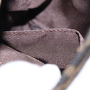 FENDI Zucca Canvas Hand Bag Black Brown Auth mr2886A-11