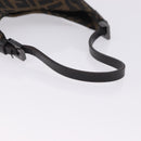 FENDI Zucca Canvas Hand Bag Black Brown Auth mr2886A-9
