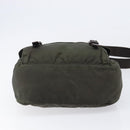 PRADA Shoulder Bag Nylon Khaki Silver Auth mr2887-13