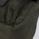 PRADA Shoulder Bag Nylon Khaki Silver Auth mr2887-14