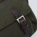 PRADA Shoulder Bag Nylon Khaki Silver Auth mr2887-20