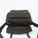 PRADA Shoulder Bag Nylon Khaki Silver Auth mr2887-21