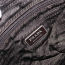 PRADA Shoulder Bag Nylon Khaki Silver Auth mr2887-24