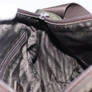 PRADA Shoulder Bag Nylon Khaki Silver Auth mr2887-26