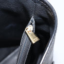 CELINE Macadam Canvas Hand Bag PVC Leather Black Gold Auth mr2888A-19