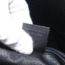 CELINE Macadam Canvas Hand Bag PVC Leather Black Gold Auth mr2888A-22