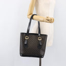 CELINE Macadam Canvas Hand Bag PVC Leather Black Gold Auth mr2888A-23