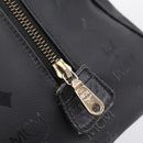 MCM Logogram Vicetos Hand Bag PVC 2way Black Gold Auth mr2890-16