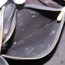 MCM Logogram Vicetos Hand Bag PVC 2way Black Gold Auth mr2890-22