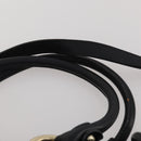 BALLY Hand Bag Leather 2way Black Gold Auth mr2891-10