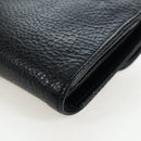 Chrome Hearts Wave Wallet Leather Black Auth mr2894SM-11