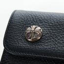 Chrome Hearts Wave Wallet Leather Black Auth mr2894SM-17