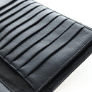 Chrome Hearts Wave Wallet Leather Black Auth mr2894SM-22