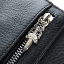 Chrome Hearts Wave Wallet Leather Black Auth mr2894SM-25