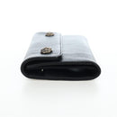 Chrome Hearts Wave Wallet Leather Black Auth mr2894SM-4