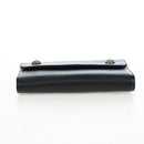 Chrome Hearts Wave Wallet Leather Black Auth mr2894SM-7