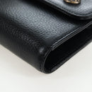 Chrome Hearts Wave Wallet Leather Black Auth mr2894SM-9
