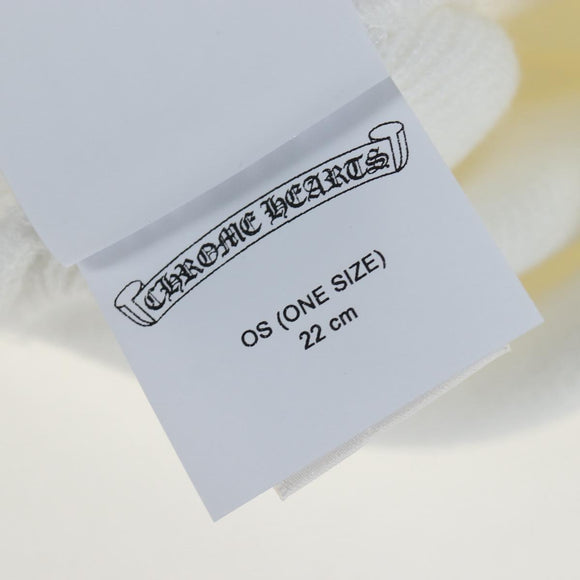 Chrome Hearts Beanie Hat Acrylic White Auth mr2898SM
