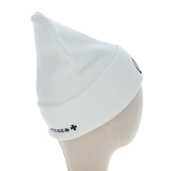 Chrome Hearts Beanie Hat Acrylic White Auth mr2898SM