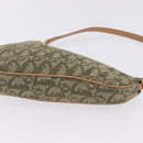 Christian Dior Trotter Canvas Saddle Pouch Hand Bag Khaki Gold Auth mr2899V-11