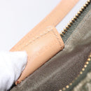 Christian Dior Trotter Canvas Saddle Pouch Hand Bag Khaki Gold Auth mr2899V-20