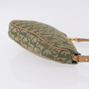 Christian Dior Trotter Canvas Saddle Pouch Hand Bag Khaki Gold Auth mr2899V-4