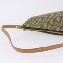 Christian Dior Trotter Canvas Saddle Pouch Hand Bag Khaki Gold Auth mr2899V-7