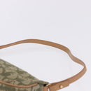 Christian Dior Trotter Canvas Saddle Pouch Hand Bag Khaki Gold Auth mr2899V-8